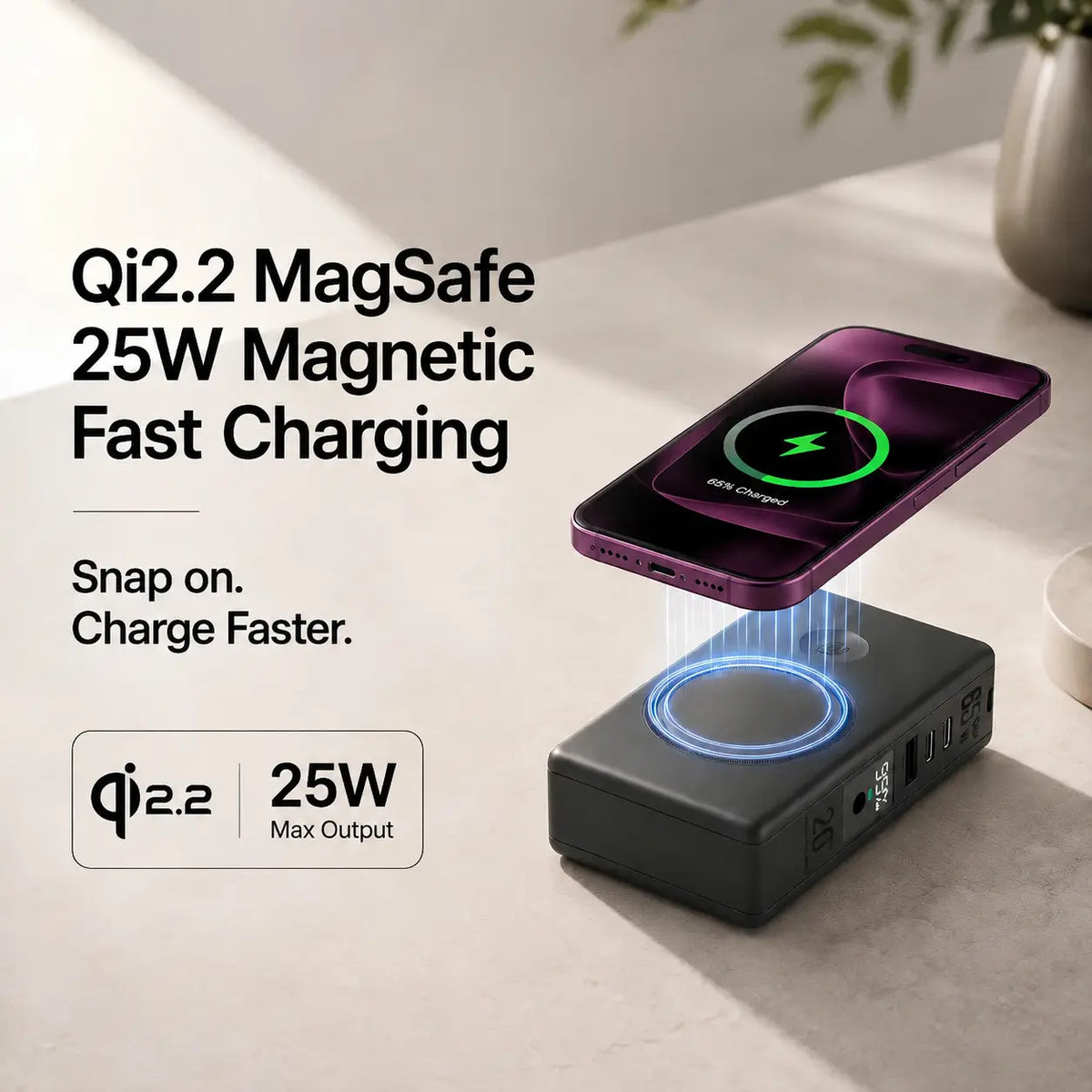 magnetic power bank 20000mah
