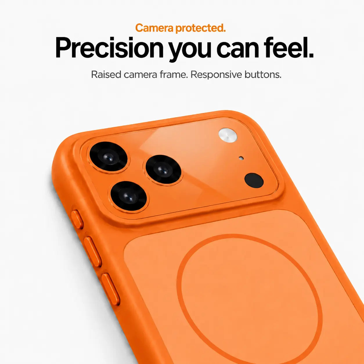 Shockproof iPhone case with camera frame protection