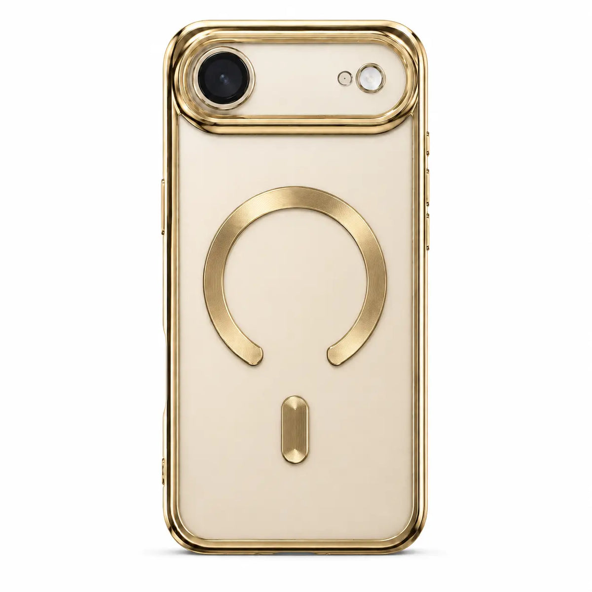 Shockproof clear iPhone case with reinforced corners and slim profile
