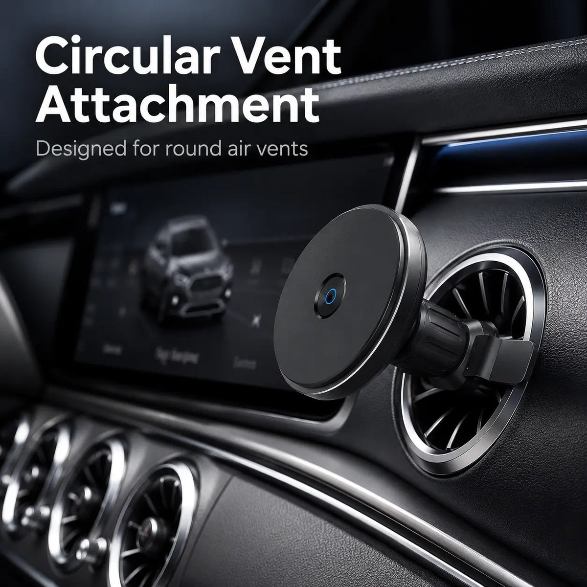 Magnetic car charger for iPhone with fast wireless charging
