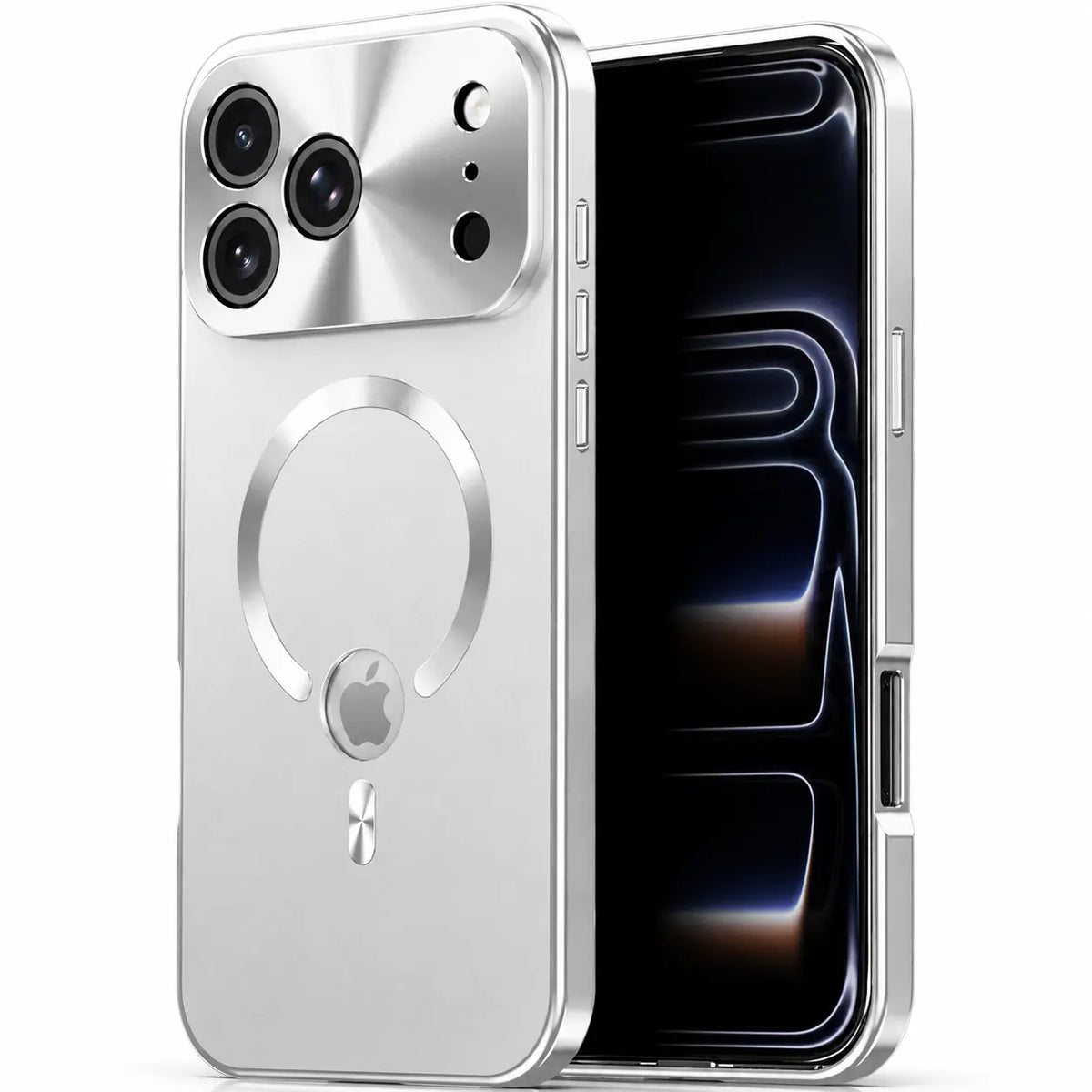 privacy iphone case titanium silver #color_Titanium Silver