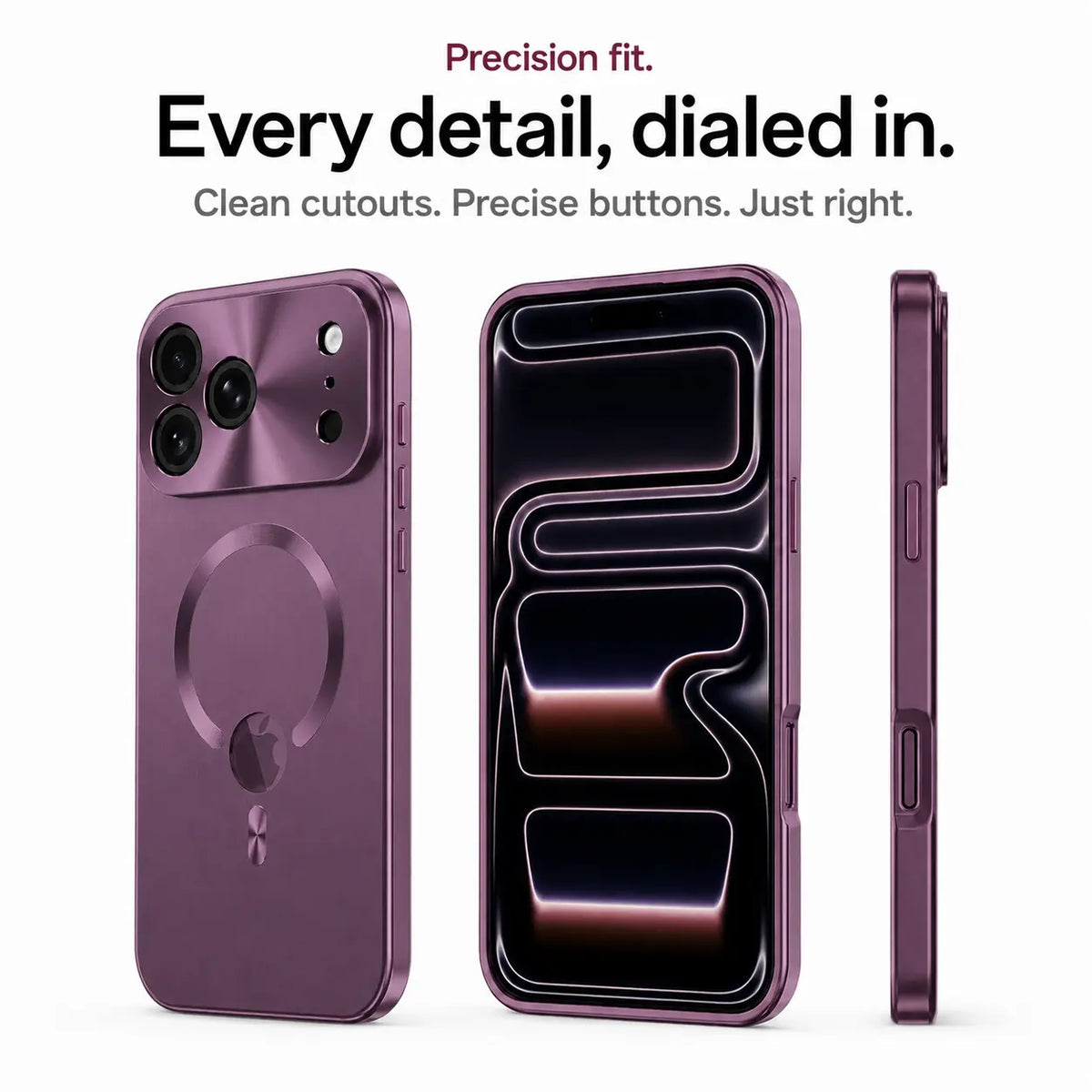 iphone privacy screen case dark cherry #color_Dark Cherry