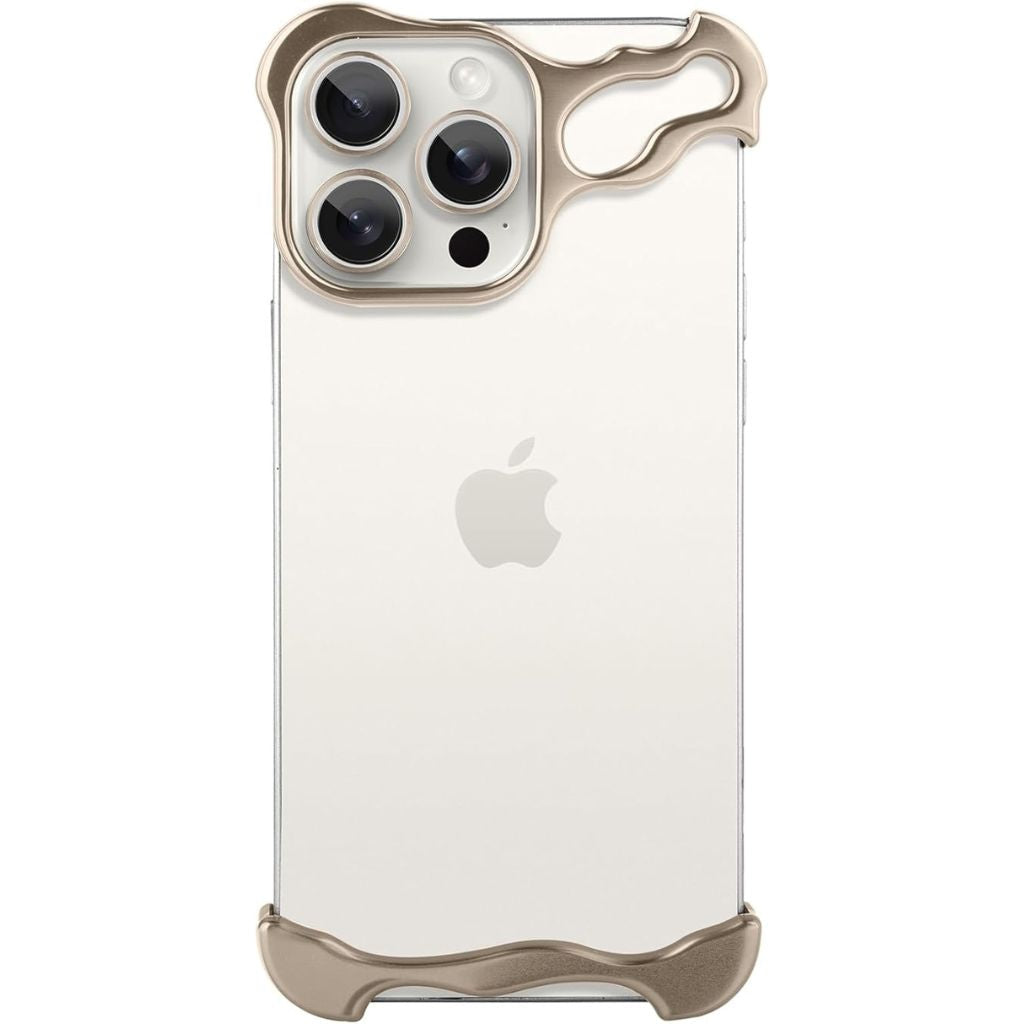 Minimal phone bumper case, front angle #color_Desert Gold