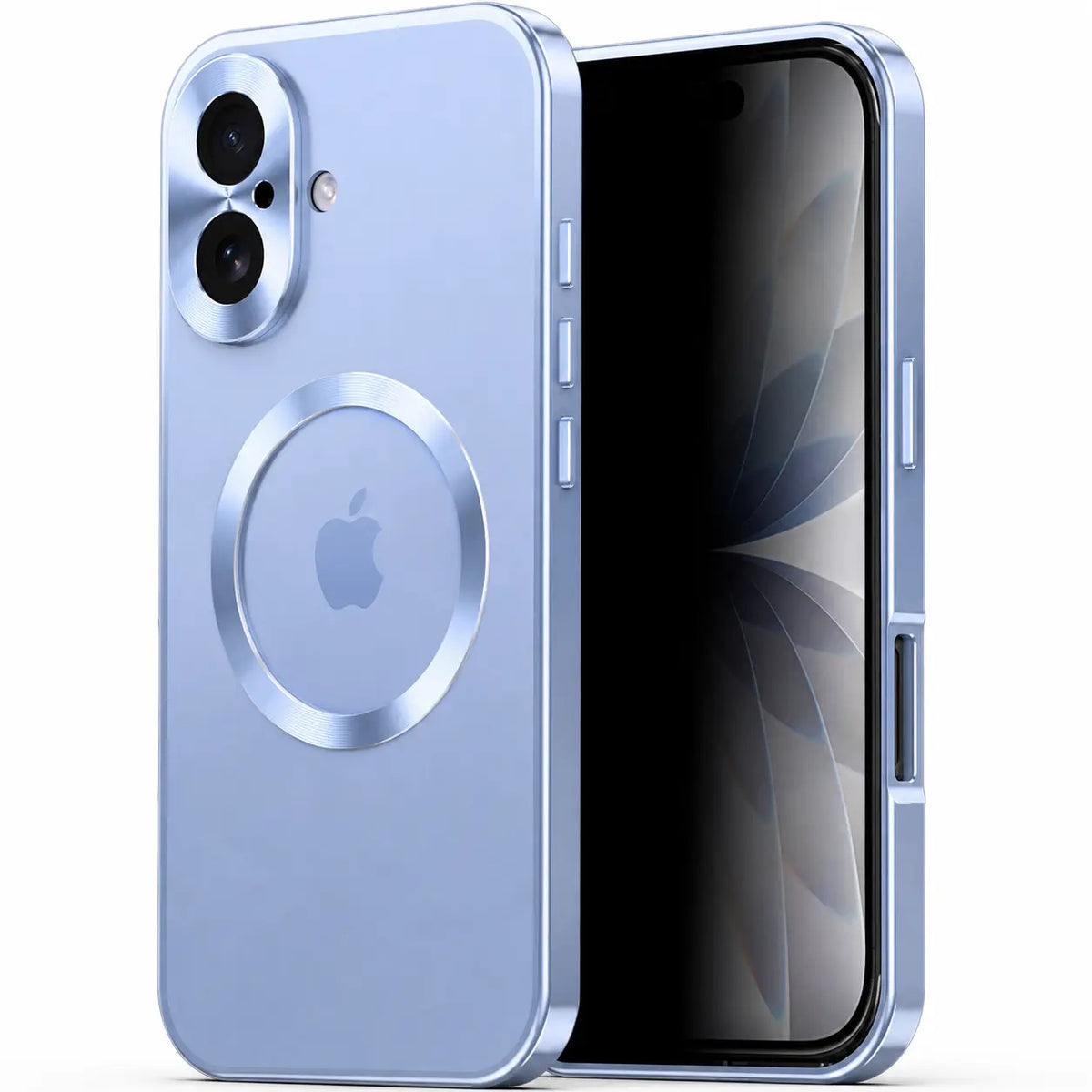 alloy frame iphone case light blue #color_Light Blue