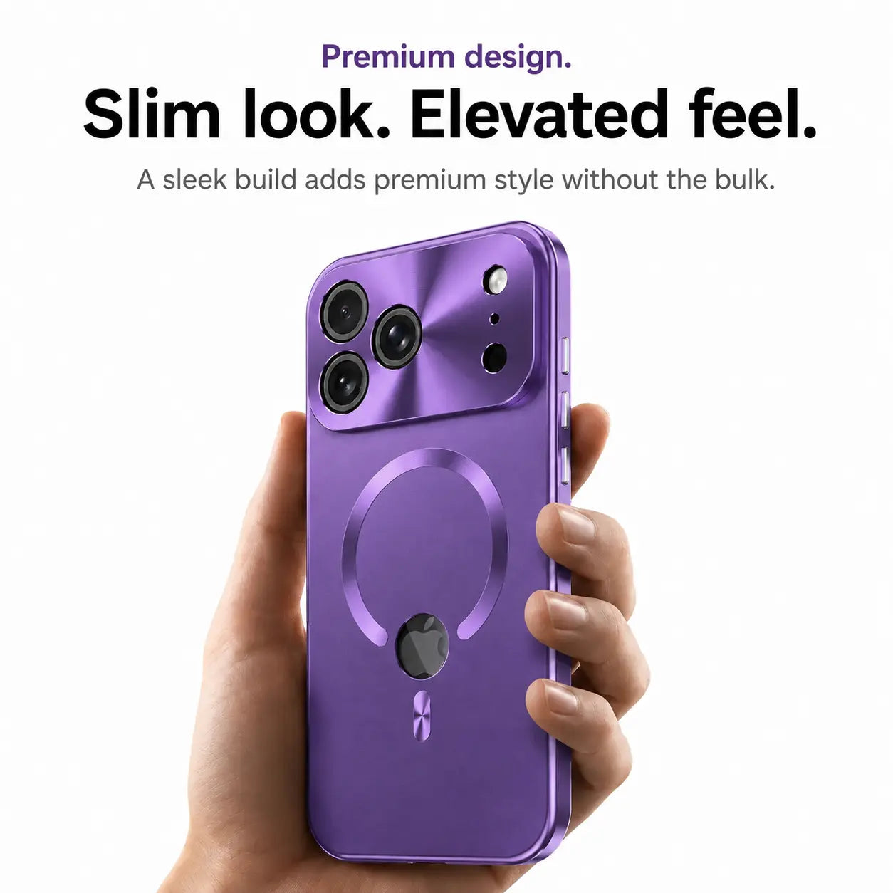 magnetic charging iphone case amethyst purple #color_Amethyst Purple