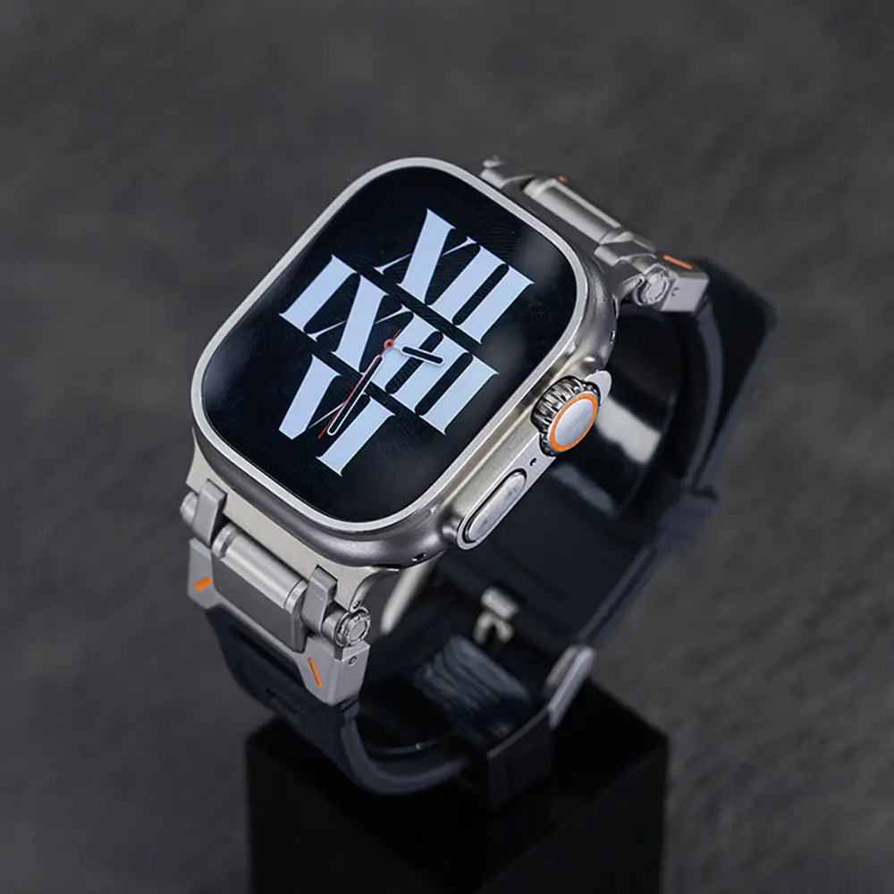 Silicone & Stainless Steel Band for Apple Watch