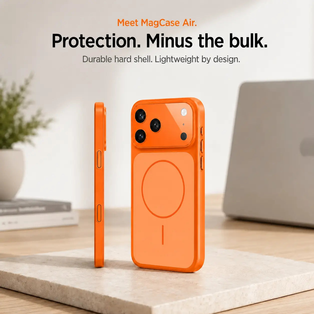 Protective iPhone case compatible with MagSafe