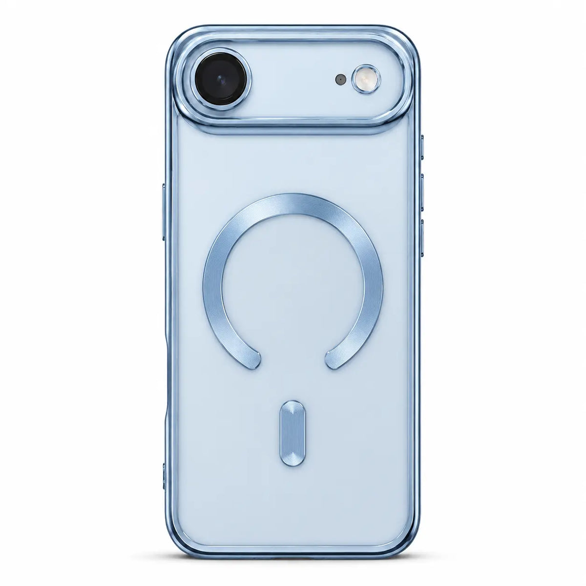 Slim transparent protective phone case with strong magnetic grip